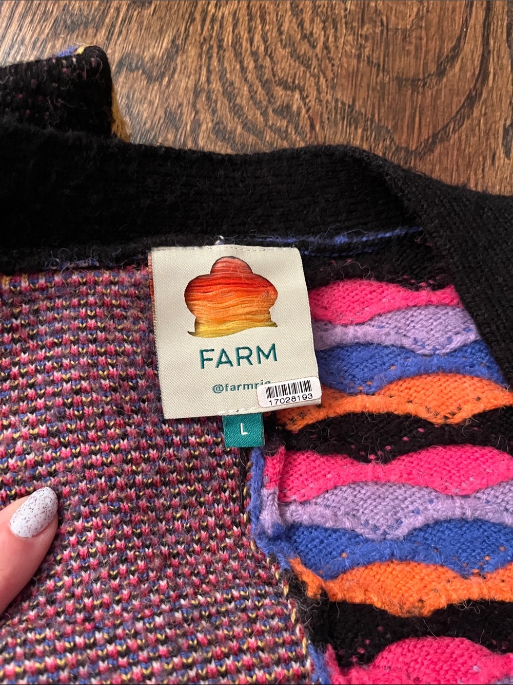 FARM Rio Mixed Mushrooms Funky Knit Cardigan - Picture 11 of 12